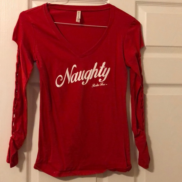 Red long sleeve tee - Picture 1 of 2
